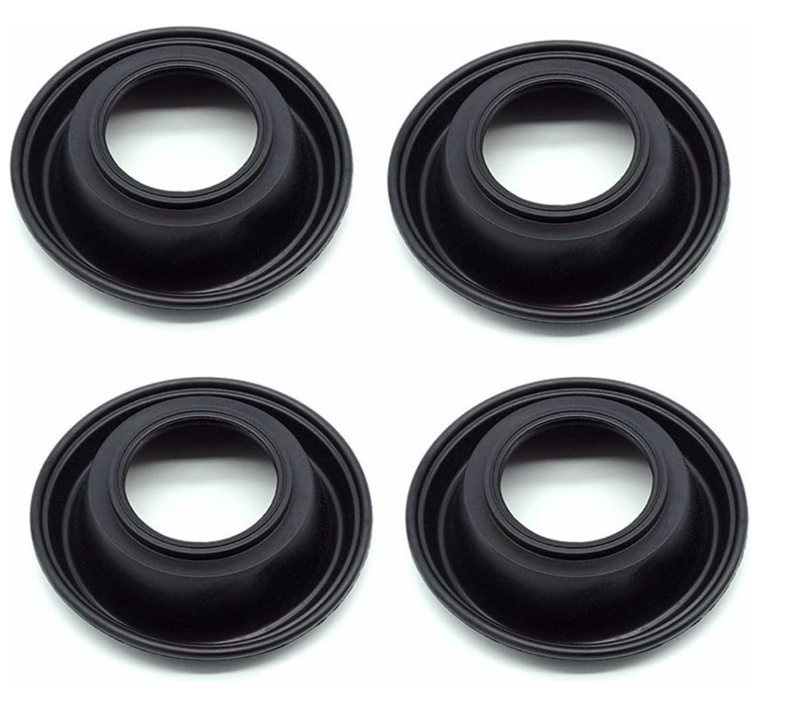Lot de 4 diaphragmes pour rampe carburateur  Kawasaki Ninja 600, ZX6R, Pièce NEUVE