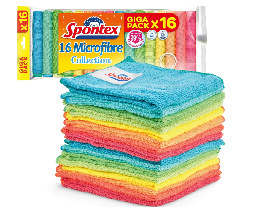 Lot de 16 chiffons microfibre