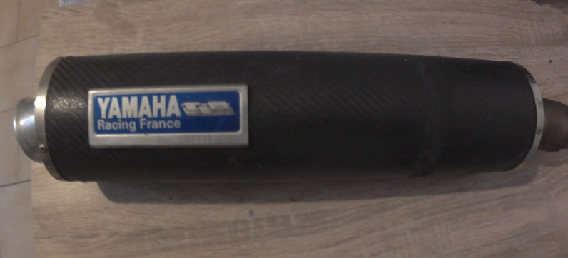 Silencieux en carbone Yamaha Racing France pour Fazer FZS 600 1998 à 2003 OCCASION
