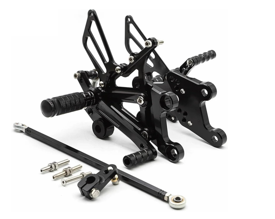 Pack platine de repose pied conducteur Racing Yamaha YZF R125 de 2008 à 2017 NEUF